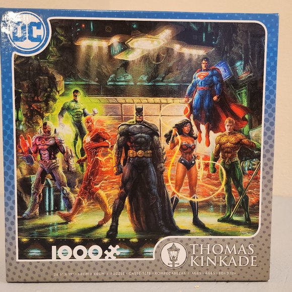Ceaco - Thomas Kinkade - DC Comics The Justice League - 1000 Pieces - Picture 1 of 3